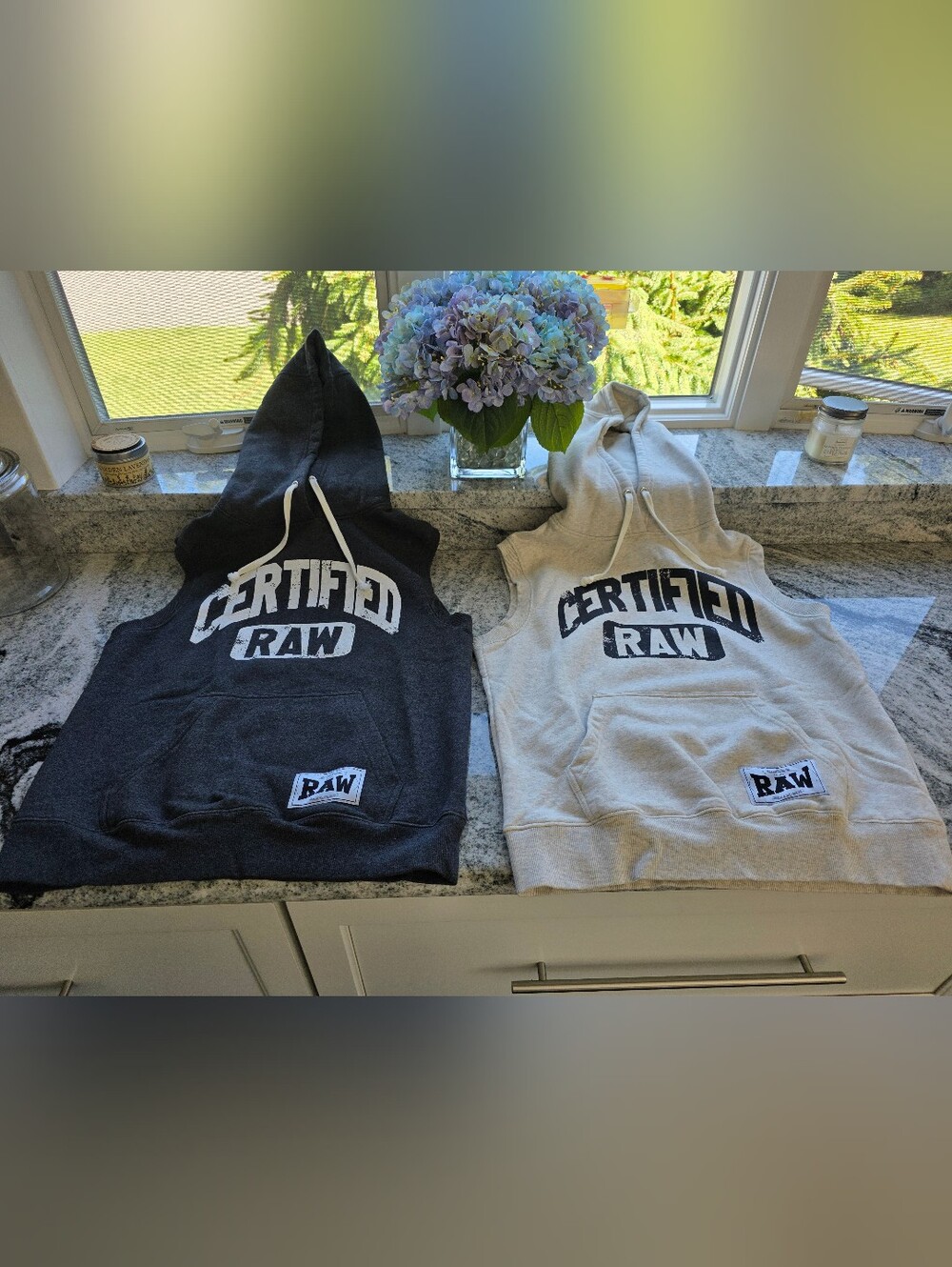 RAWGEAR SLEEVELESS HOODIE SWEATSHIRTS